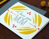 Mother's Day Card - Hand letterpressed