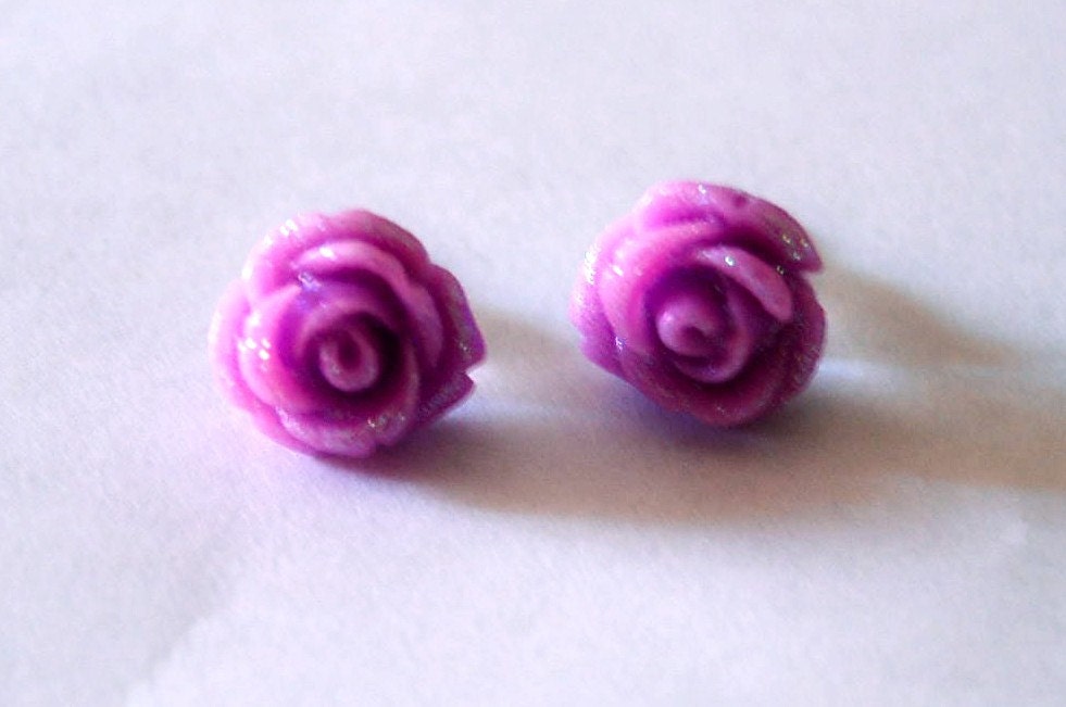 Lavander Rose Romantic Earrings