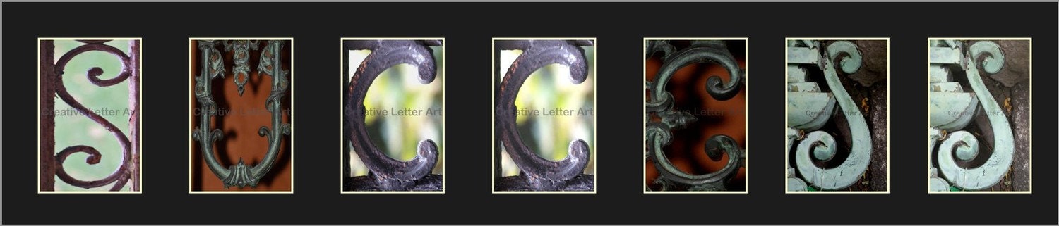 SUCCESS-100 Alphabet Letter Photo Art available in Color, Black & White or Sepia