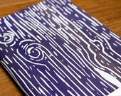 Individual Purple Woodgrain Notebook