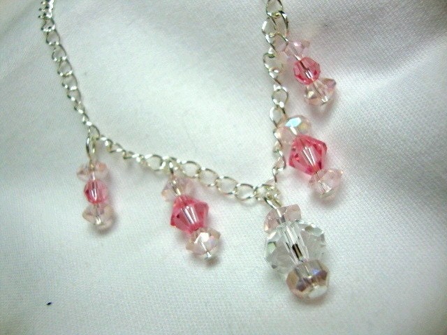 Pretty Pink Crystal Necklace