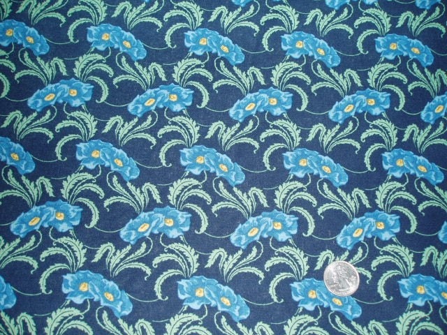 ON SALE  RJR Bungalow Blue 6051-2  One Yard Cut