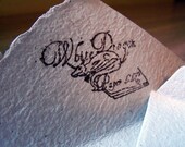 10-100 4x5 inch white handmade paper envelopes