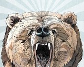 Grizzly // A3 print
