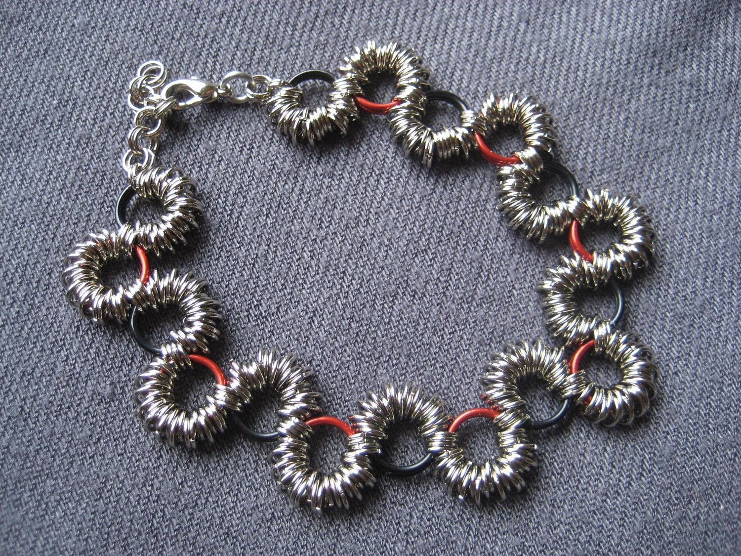 Chainmaille "Coiled" Style  Snake Bracelet