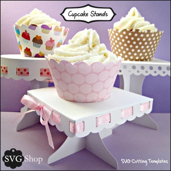 Cupcake Stands SVG Set - Digital Product Only