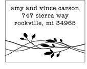 Return Address Stamp - Cute - Amy and Vince