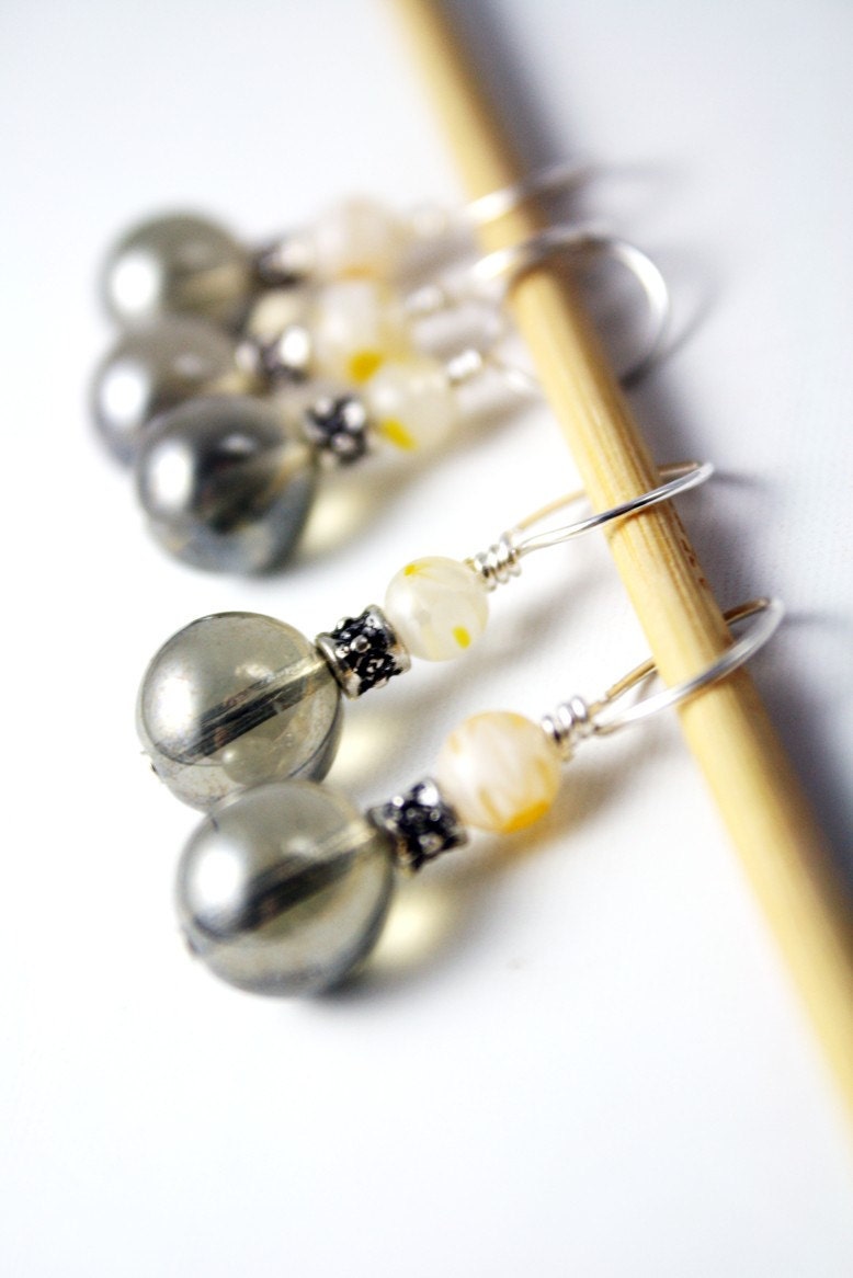 Mystic Circles- Knitting Stitch Markers- Set of 5- Large