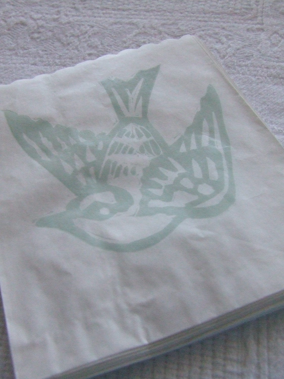 Party favor bags linocut printed pk 10