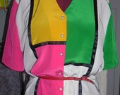 Vintage mondrian blouse