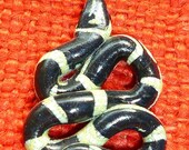 Realistic looking Eastern Kingsnake CHRISTMAS GIFT Chain King Necklace Pendant Polymer Clay