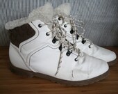 Vegan Fleece-Lined Rain/Snow Boots - Size 8 1/2 or 9 Womens