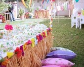 LUAU Hawaiian Birthday Party - Coordinating Luau Printables - Customized Printable Package