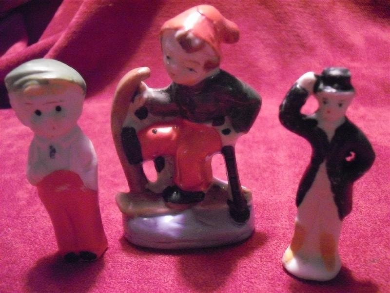 Grouping Of 3 Antique Bisque Figurines