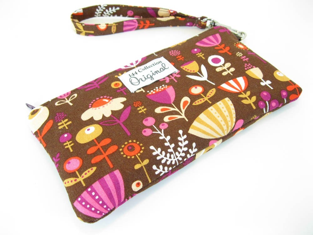 Wristlet - Erin McMorris Park Slope Spring Meadow Brown Wristlet
