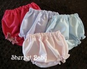 Bloomers Diaper Cover Panty Any Color Boy or Girl Fully Lined