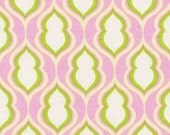 Moss Pocketbook Heather Bailey Nicey Jane Rose Pink Green White 1 yard Fabric Olive More Available