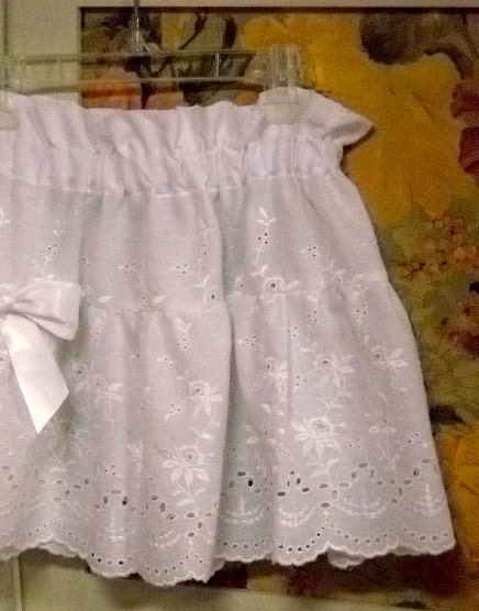 White Eyelet Petticoat for Girls