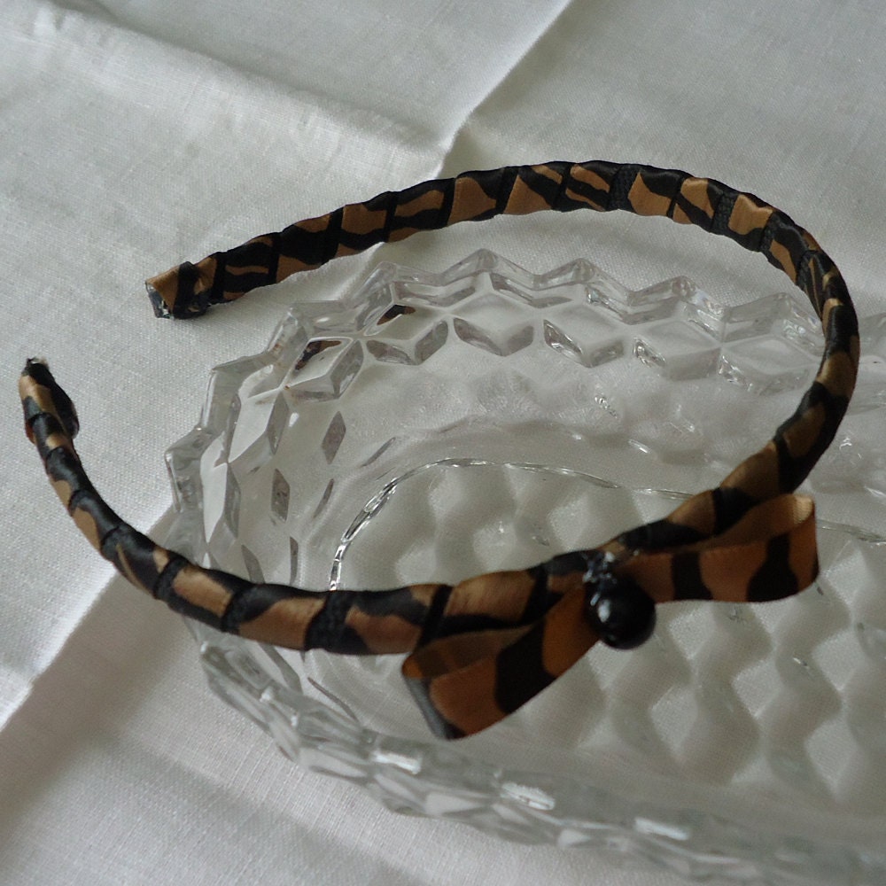 Tiger Stripe Ribbon Headband - CLEARANCE