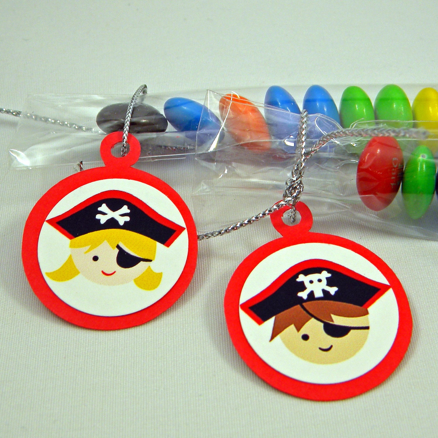 Pirate Candy Treat Bag Favors, Boys and Girls, Kids, Set of 12