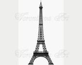 Paris Eiffel Tower - Image Transfer for PILLOWS, tea towels, appron, bags and more. Download and print 603