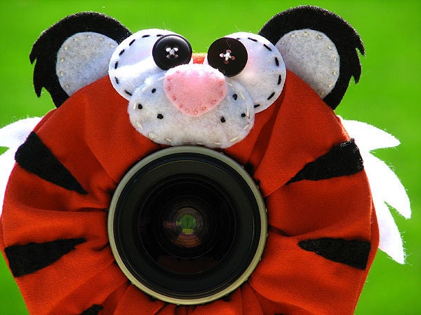 custom large TIGER Lens Pet for your camera