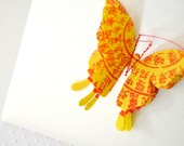 Layered Butterfly Gift Card Yellow