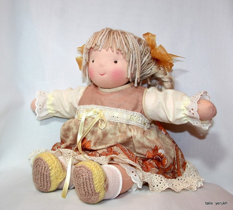 14 inch Waldorf doll - Wheat girl