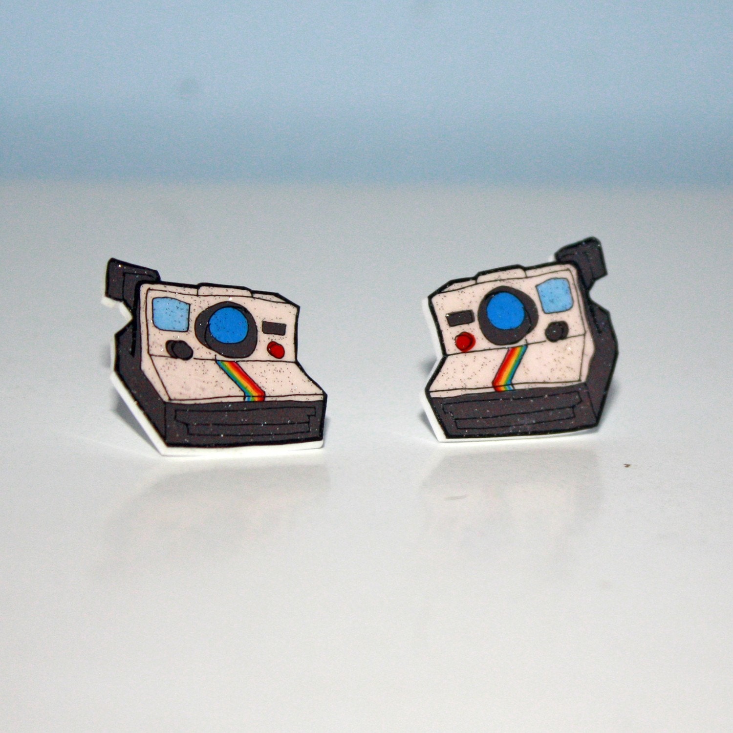 polaroid camera stud earrings - wishbowl polaroid camera stud earrings - wishbowl