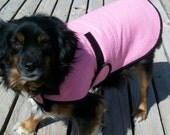 XS Dog Cooling Coat, Pink Synthetic Chamois