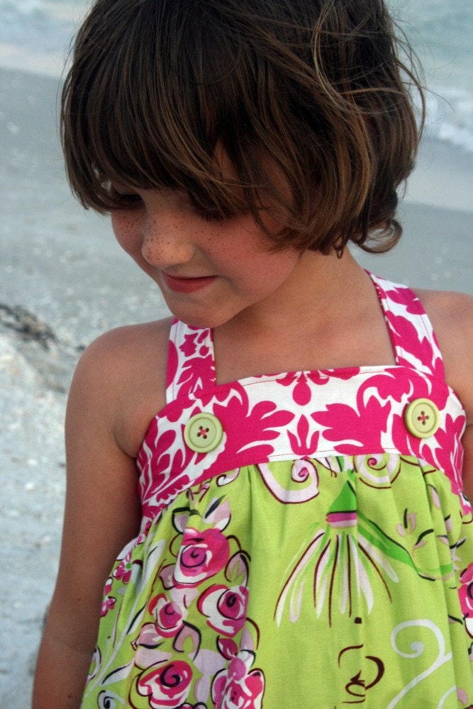 Sweetie Pie Design - Mint Julep Sundress - Girls Size 4 - Ready to Ship