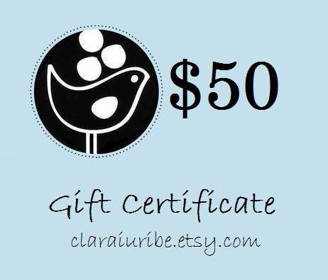 Sweet Treats GIFT CERTIFICATE--50 US Dollars--