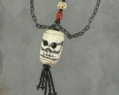 Skull Necklace, Pirate, Unisex, Day of the Dead