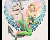 Lost At Sea Tattoo Flash - Print