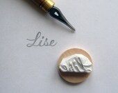 Custom / name / handcarved rubber stamp