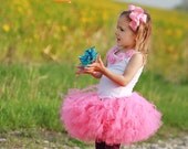 Hot Pink Pettiskirt style tutu - infant on up- Great for pictures