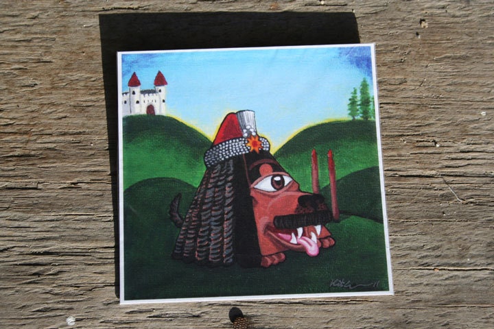 All-Seeing Eye Dog: Bogart the Impaler, Art Print