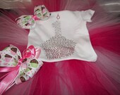 Babies 1st Birthday Cupcake BLING Tutu Set--Absolutely Adorable--Free cupcake bow