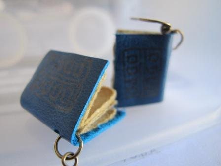 Dr Who Tardis journal earrings