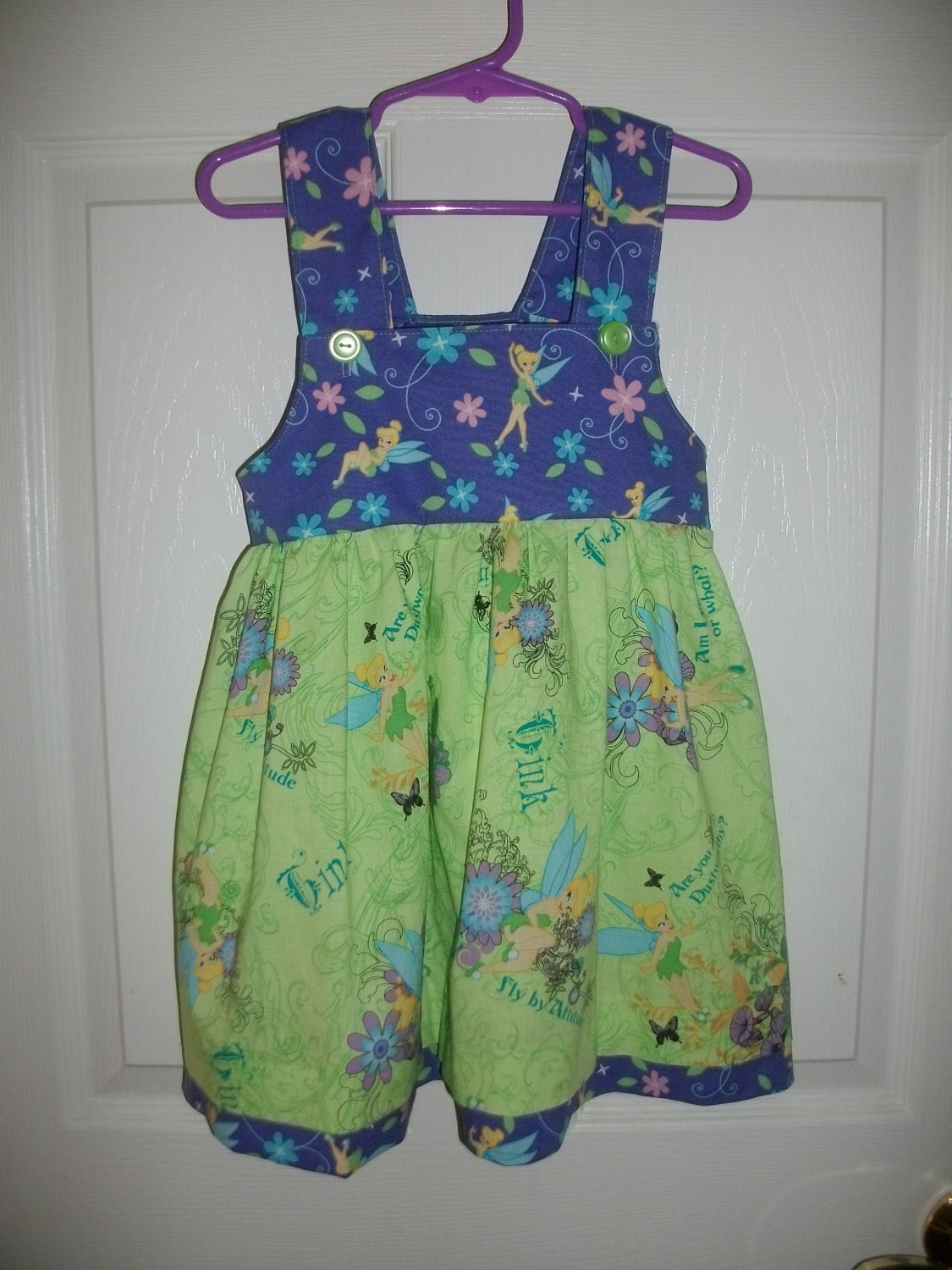 Tinkerbell Disney Sundress,Infant,Toddler,sizes 1t,2t,3t,4t,5