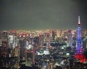 Tokyo Night Skyline-8x10 Fine Art Photo
