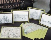 Travel Sketches Note Card Set with Keepsake Box