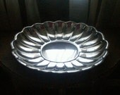 Vintage Silver Bowl Scalloped Shell Platter Reed & Barton