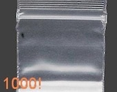LARGE LOT of 1000 1 x 1inch Ziplock Plastic Bags dime