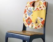 Gender Neutral Baby Shower GIft - Horse with Retro Cowboys Handmade Baby Bib