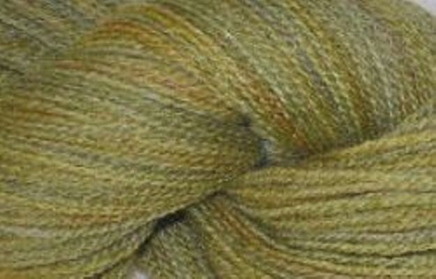 Laceweight Merino Wool Yarn, 2-ounce skein, Golden Olive