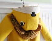 Childs Ferocious Felt Lion Coat
