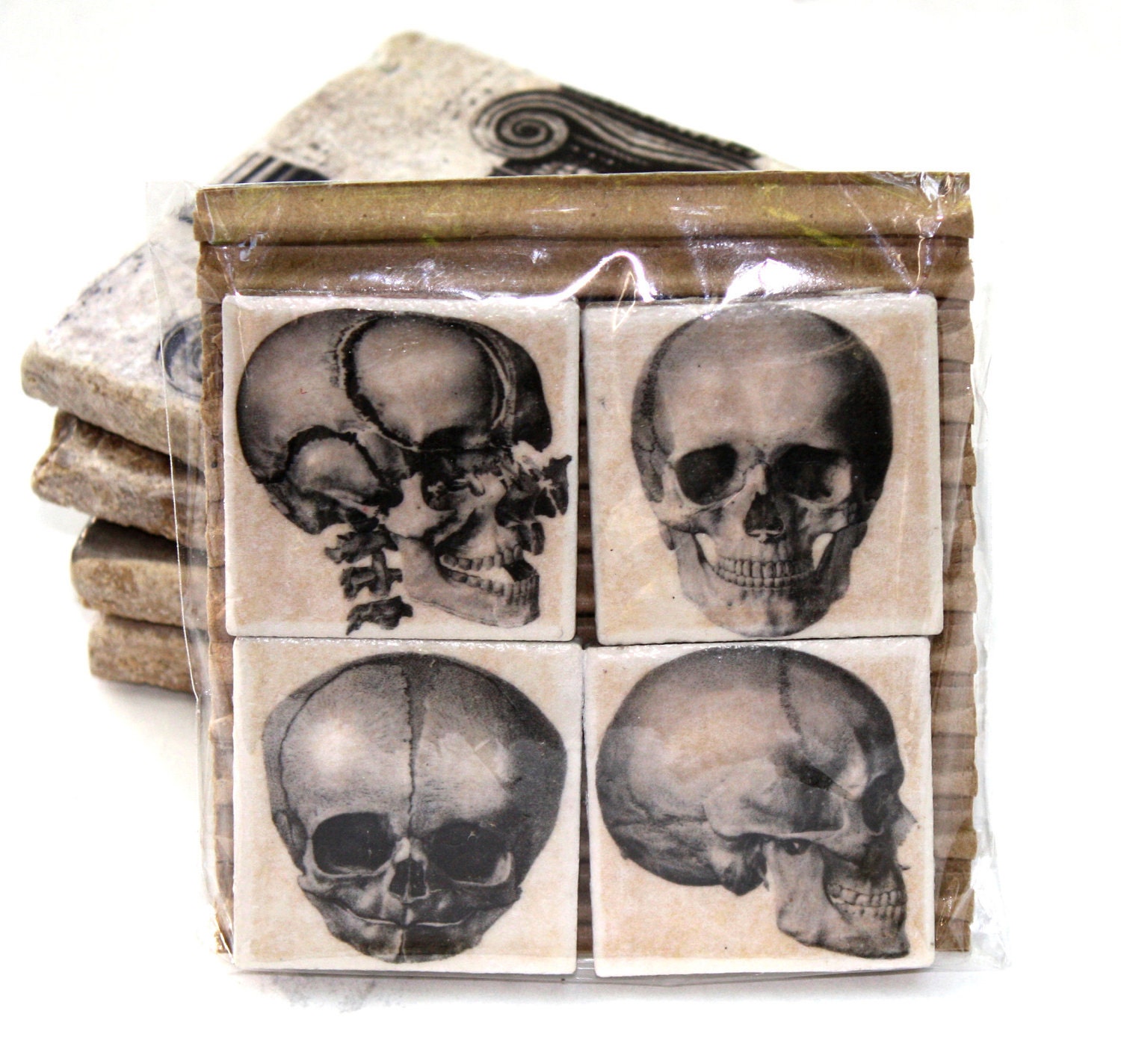 Skull Magnet Set. 4 Different Skulls   High Quality  SUPER SALE were 15.00 now 10.00