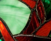 Dr Ed's Mandala in reds and greens