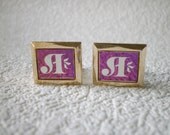 Vintage gold tone Cufflinks from Soviet/Ussr